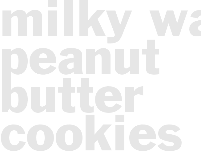 MILKY WAY PEANUT BUTTER COOKIES