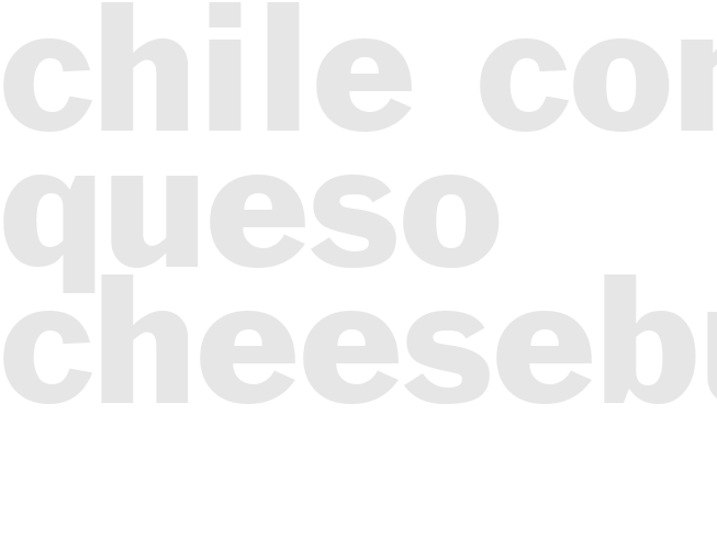 CHILE CON QUESO CHEESEBURGER