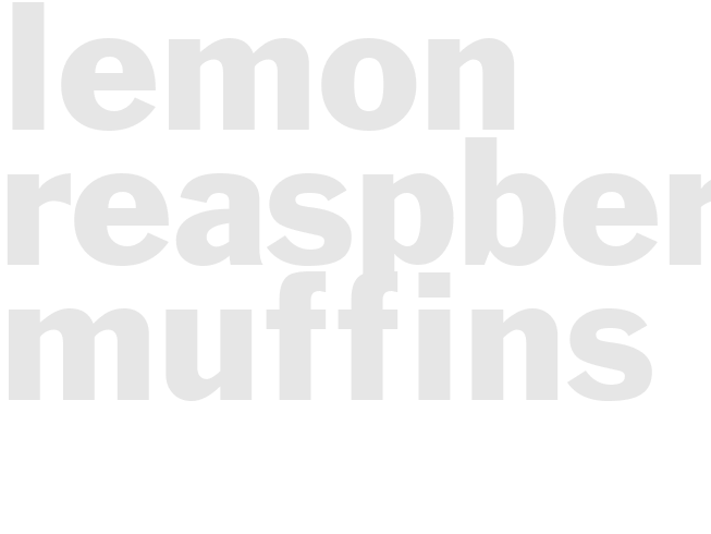 LEMON REASPBERRY MUFFINS