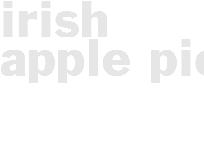 IRISH APPLE PIE