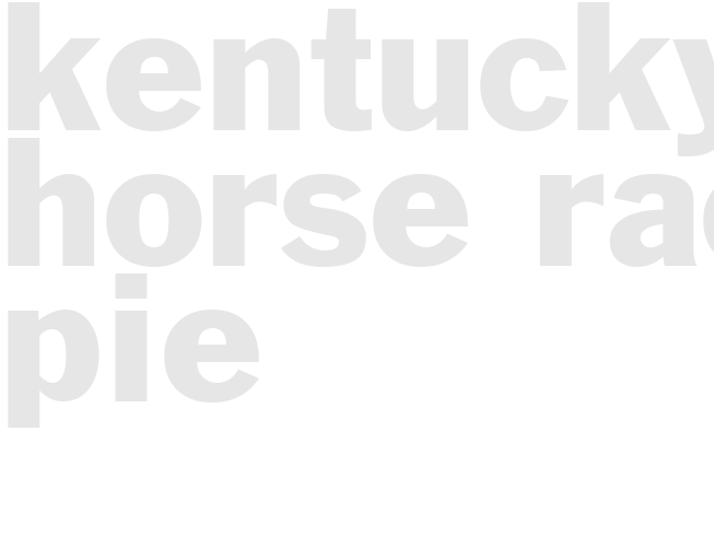 KENTUCKY HORSE RACE PIE
