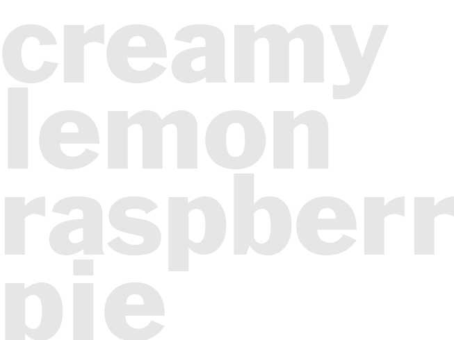 CREAMY LEMON RASPBERRY PIE