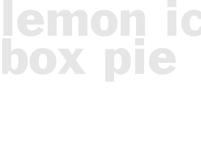 LEMON ICE BOX PIE