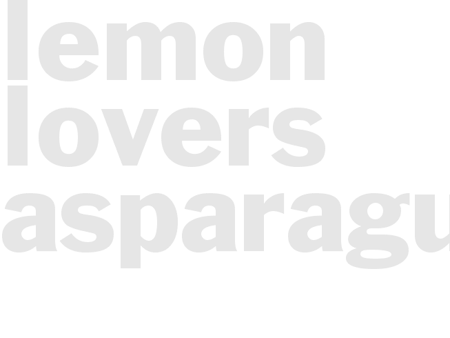 LEMON LOVERS ASPARAGUS