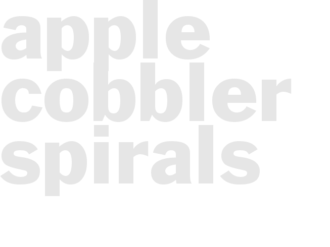 APPLE COBBLER SPIRALS