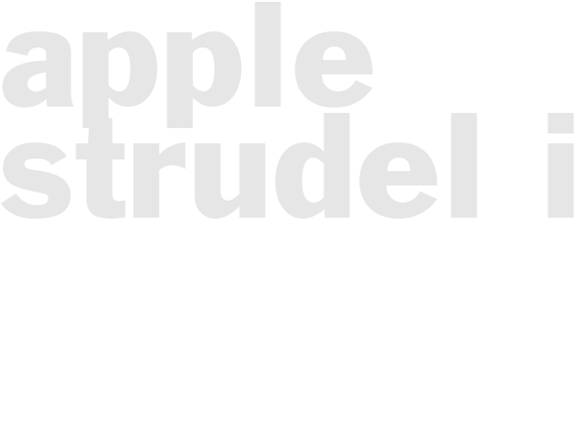 APPLE STRUDEL II