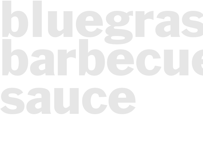 BLUEGRASS BARBECUE SAUCE