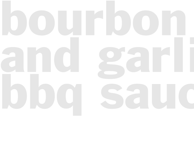 BOURBON AND GARLIC BBQ SAUCE