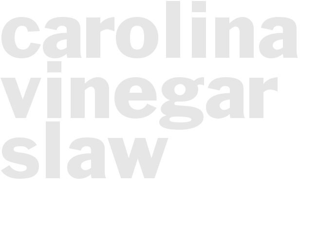 CAROLINA VINEGAR SLAW