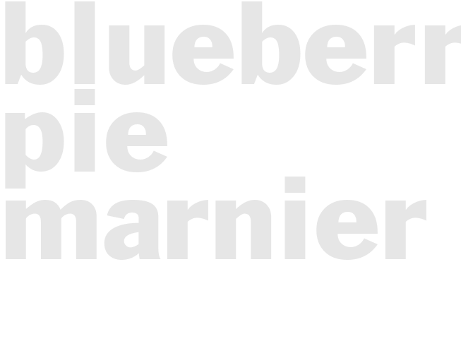 BLUEBERRY PIE MARNIER