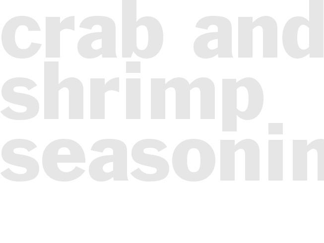 CRAB AND SHRIMP SEASONING