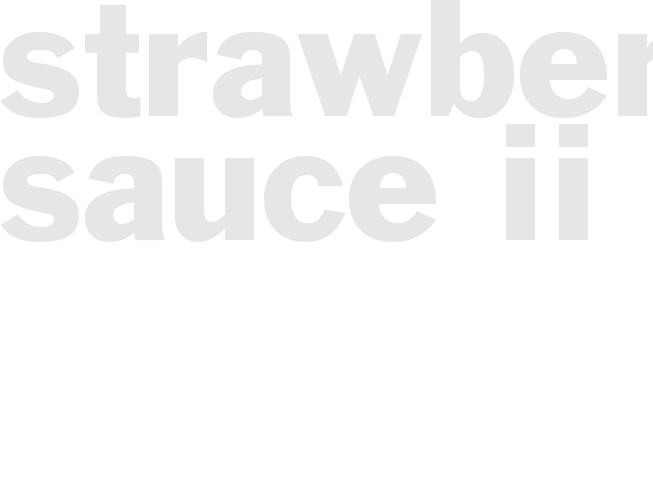 STRAWBERRY SAUCE  II
