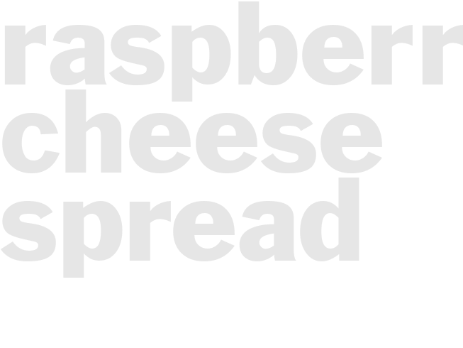 RASPBERRY CHEESE SPREAD