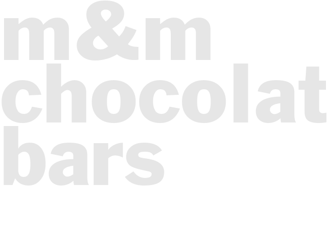 M&M CHOCOLATE BARS