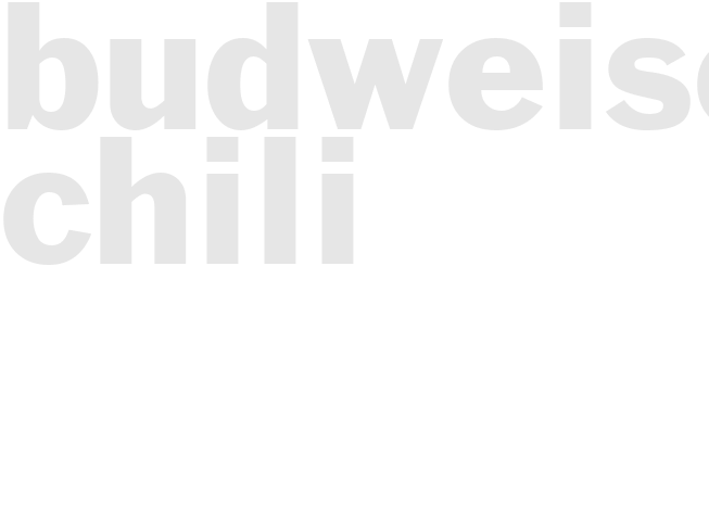 BUDWEISER CHILI