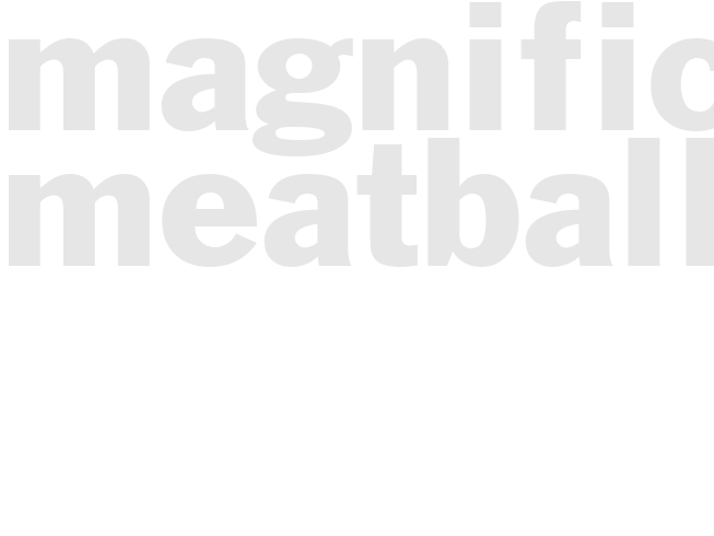 MAGNIFICENT MEATBALLS