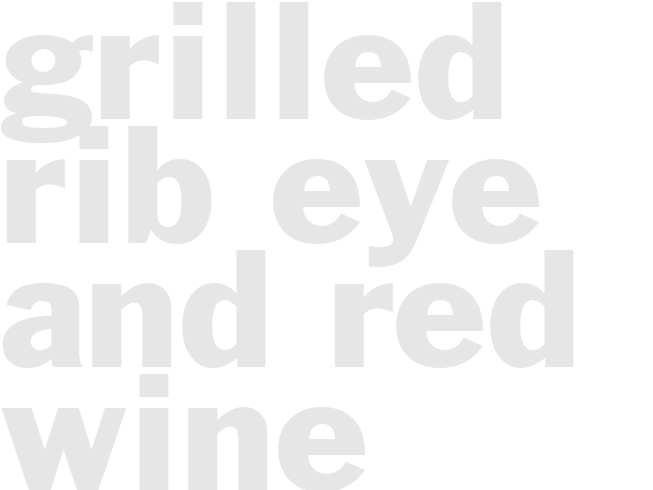 GRILLED RIB EYE AND RED WINE SCALLION BUTTER