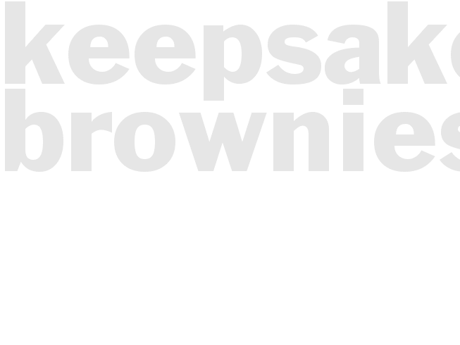 KEEPSAKE BROWNIES