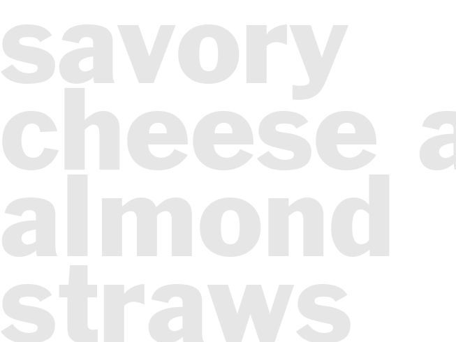 SAVORY CHEESE AND ALMOND STRAWS