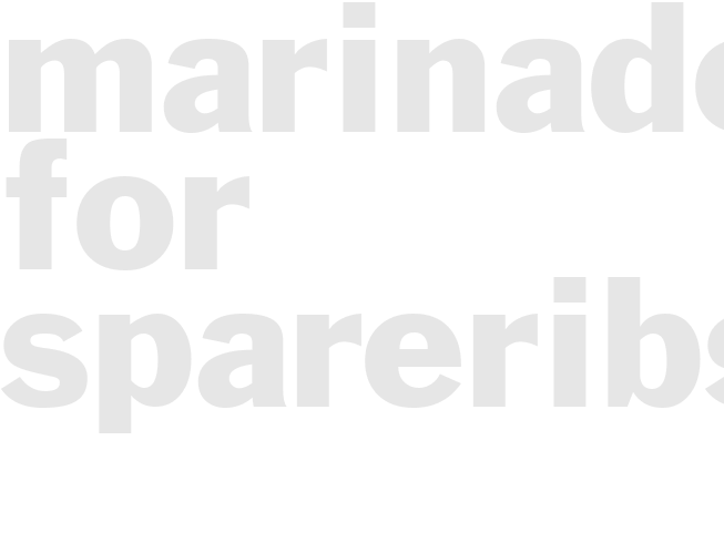 MARINADE FOR SPARERIBS