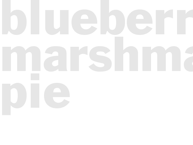 BLUEBERRY MARSHMALLOW PIE