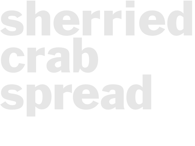 SHERRIED CRAB SPREAD