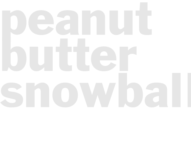 PEANUT BUTTER SNOWBALLS