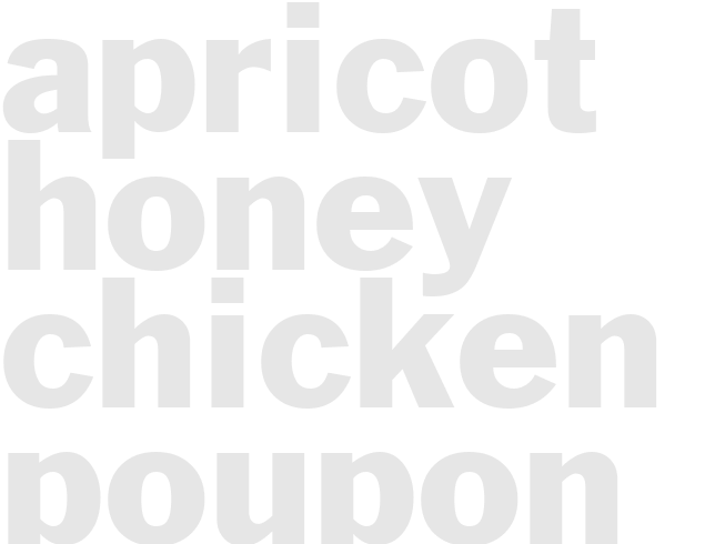 APRICOT-HONEY CHICKEN POUPON