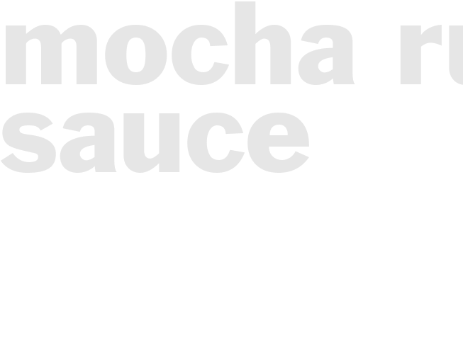 MOCHA RUM SAUCE
