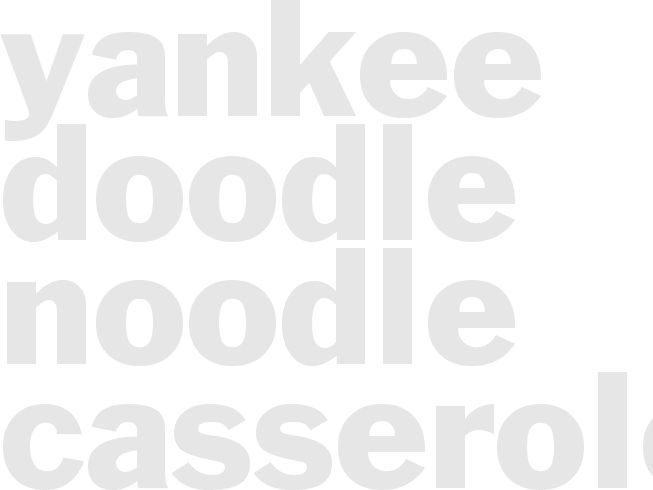 YANKEE DOODLE NOODLE CASSEROLE