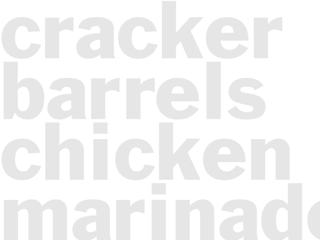 CRACKER BARRELS CHICKEN MARINADE