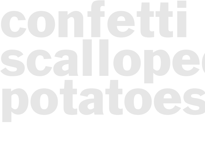 CONFETTI SCALLOPED POTATOES