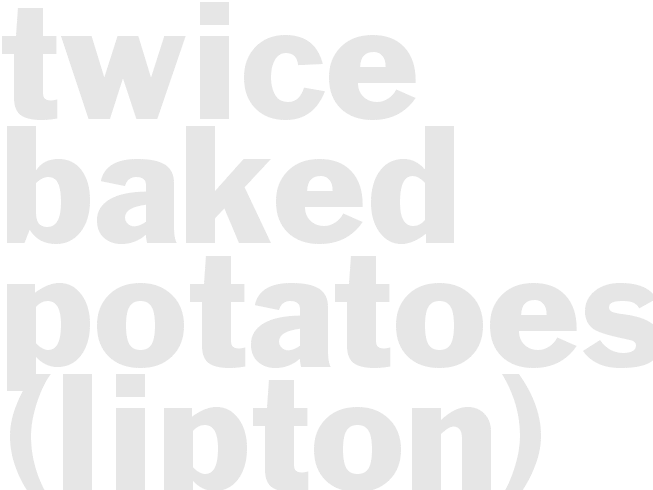 TWICE BAKED POTATOES (Lipton)