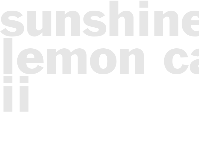 SUNSHINE LEMON CAKE  II