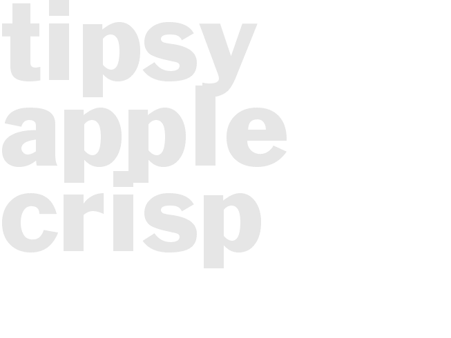 TIPSY APPLE CRISP
