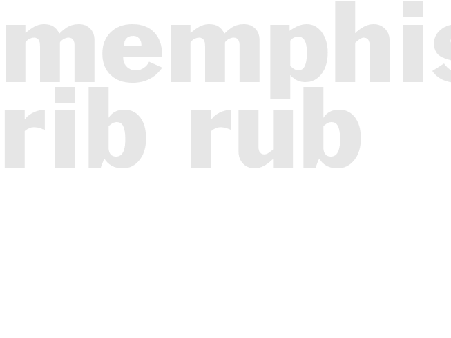 MEMPHIS RIB RUB