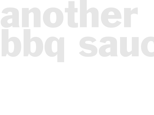 ANOTHER BBQ SAUCE