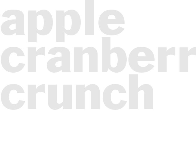 APPLE CRANBERRY CRUNCH