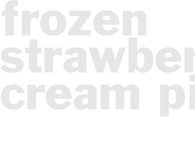 FROZEN STRAWBERRY CREAM PIE