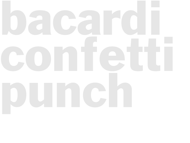BACARDI CONFETTI PUNCH