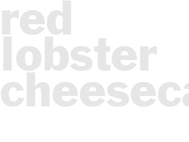 RED LOBSTER CHEESECAKE