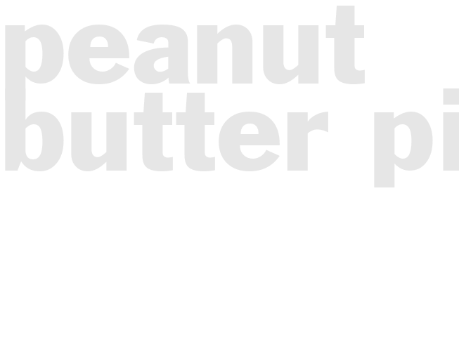 PEANUT BUTTER PIE