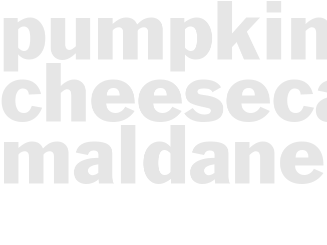 PUMPKIN CHEESECAKE - Maldaners