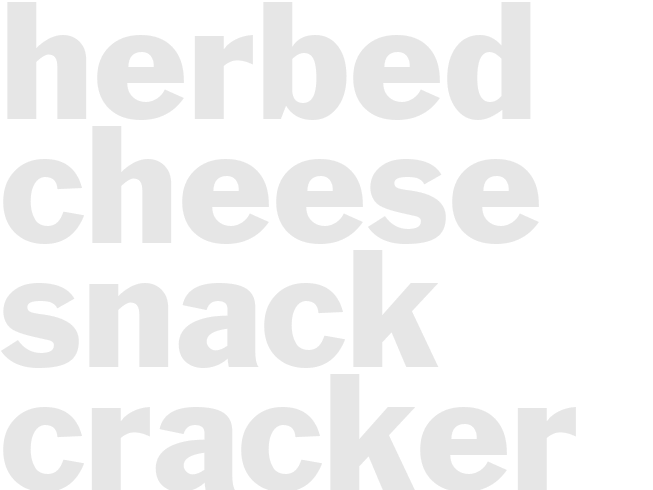 HERBED CHEESE SNACK CRACKER BITS