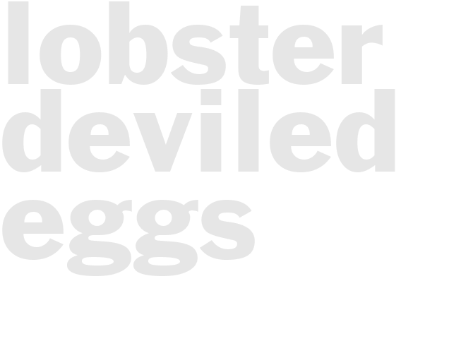 LOBSTER DEVILED EGGS