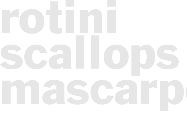 ROTINI - SCALLOPS MASCARPONE