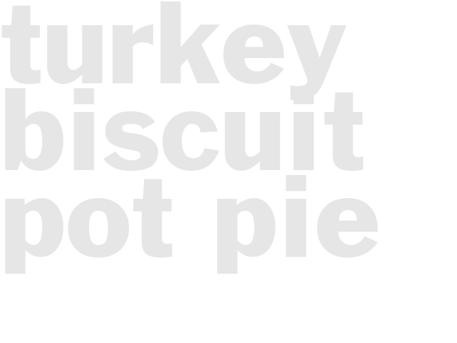 TURKEY BISCUIT POT PIE