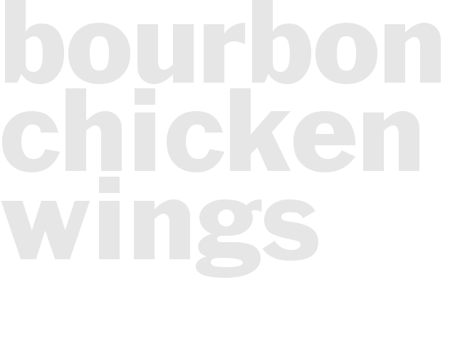 BOURBON CHICKEN WINGS