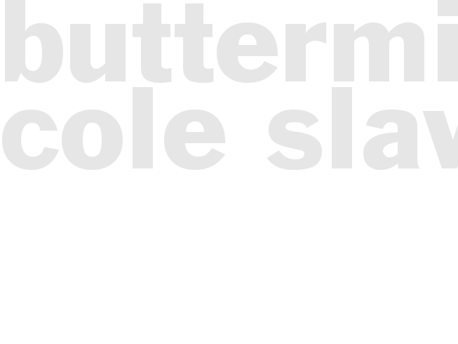 Buttermilk Cole Slaw