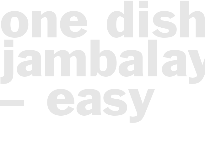 ONE DISH JAMBALAYA &ndash; Easy